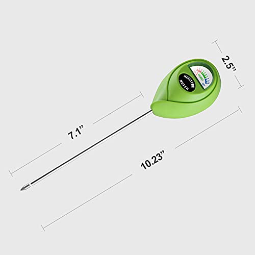 iPower Soil Moisture Meter for Plant Water Test Hygrometer Monitor for Garden, Lawn, Farm, Indoor and Outdoor Use, Green - size: Rod, style: 1 Pack