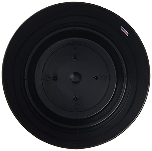 Root & Vessel Majestic Full Depth Round Cylinder Pot, Glossy Black, 8-Inch (10088) - color: Black, size: 8 Inch