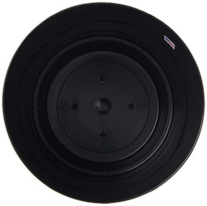 Root & Vessel Majestic Full Depth Round Cylinder Pot, Glossy Black, 8-Inch (10088) - color: Black, size: 8 Inch