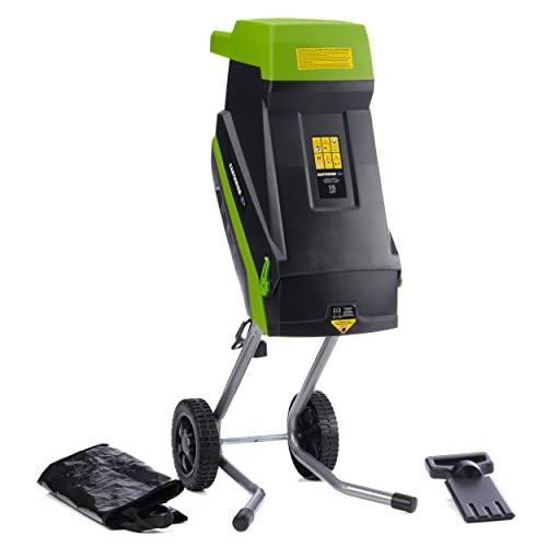 Earthwise GS015 15-Amp Electric Corded Chipper/Shredder with Collection Bag - style: 15-Amp, 8:1 Thick Mulch Ratio