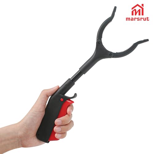 2pcs Short Grabber Reacher Tool, Mini Grabber Tool, 12 Inch Litter Picker Stick, Heavy Duty Small Extension Helping Hands Arm, Nabber Tongs for Elderly Seniors Adult Childrens Reaching Trash Objects