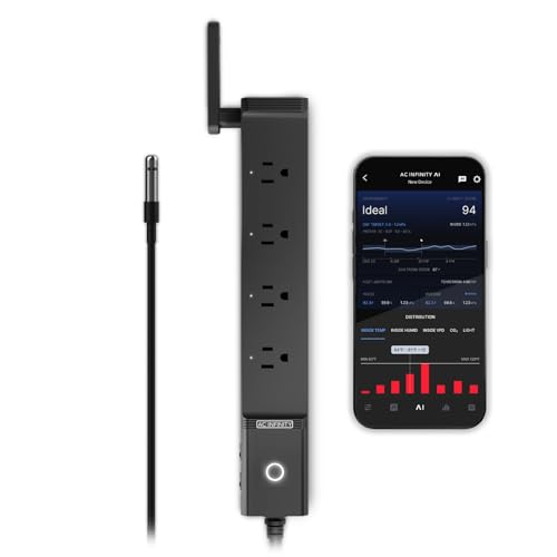 AC Infinity Outlet AI, Environment Controller, Smart WiFi Power Strip - style: 4 Plugs