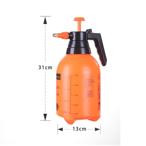 VANZACK 3Pcs 2L Handheld Pressure Sprayer - Portable Garden Pump Sprayer with Adjustable Nozzle for Lawn, Plant Watering, Home Cleaning and Misting