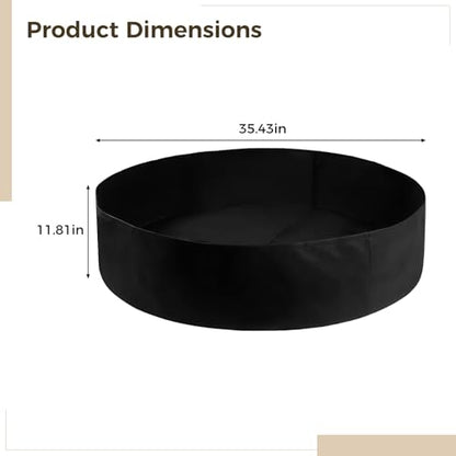 2 Pcs 50 Gallon Plant Grow Bags, Garden Fabric Grow Bags, Black Heavy Duty, Indoor Outdoor Gardening, Suitable for Vegetables, Flowers, and Fruit Trees