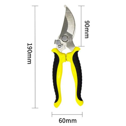 Pruning Shears for Gardening Stainless Steel Garden Hand Shears Heavy Duty Professional Bypass Pruner Hand Shears Yellow - color: Yellow