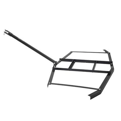 VEVOR Drag Harrow, 74" Width Tow Behind Drag Harrow, Q235 Steel Driveway Grader with Adjustable Bars & Pin Hitch, Support up to 50 lbs, Tractor Driveway Harrow for ATVs, UTVs, Garden Lawn Tractors - size: 74 in