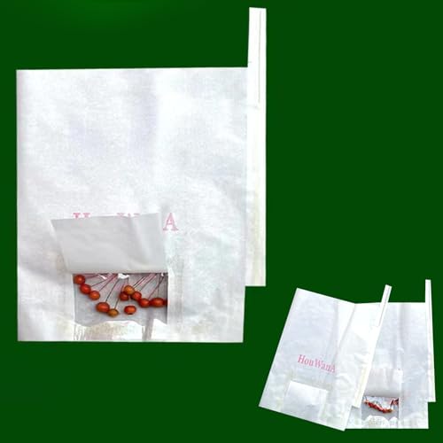 Fruit Protection Paper Bags - 50pcs White Cover Bags, 9.4x12.6in, Protect Fruit Trees, Grapefruit, Orchard, Frost - size: 25x32 cm
