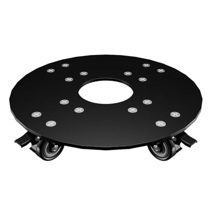 Plant Caddy with Wheels, 3.0mm Thick Heavy Duty Steel Rolling Plant Stand, 500 lbs Load Capacity, Indoor Outdoor Plant Dolly for 12 Inch Flower Pots, Garden Plant Mover with Casters - size: Metal