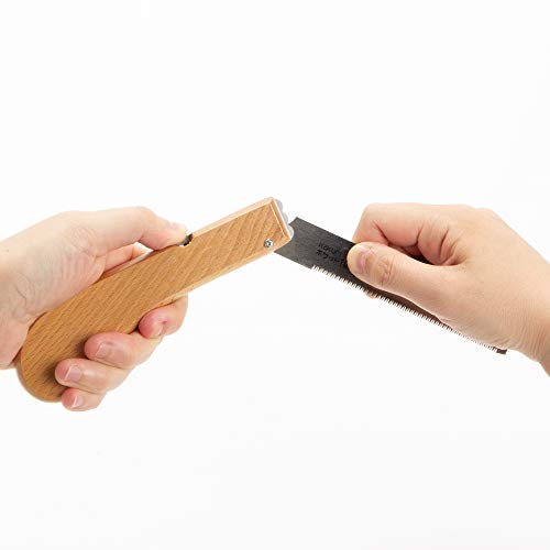 KAKURI Mini Folding Flush Cut Saw 4", Small Japanese Pocket Hand Saw - style: Woodworking (Flush Cut)