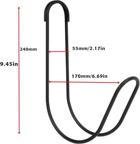 Metal Garden Hose Holder Wall Mounted Water Hose Holder for Outside Yard (1, Matt Black) - color: Mattblack