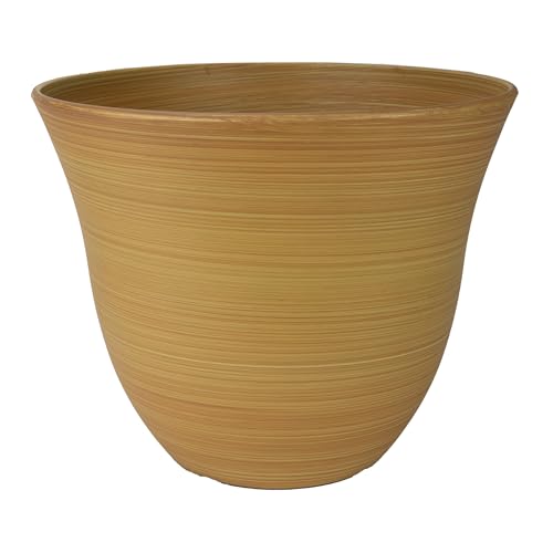 15" Honeysuckle Planter in Bamboo - color: Bamboo, size: 15"