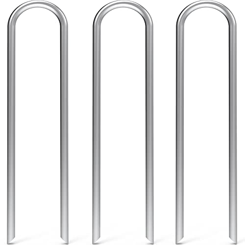 MySit 12 Inch 25 Pack Heavy Duty U Shaped Garden Stakes - size: 12 Inch