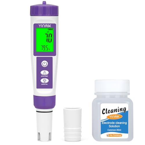 YINMIK Hydrogen Water Tester pH TDS Meter ORP Tester with Cleaning Solution