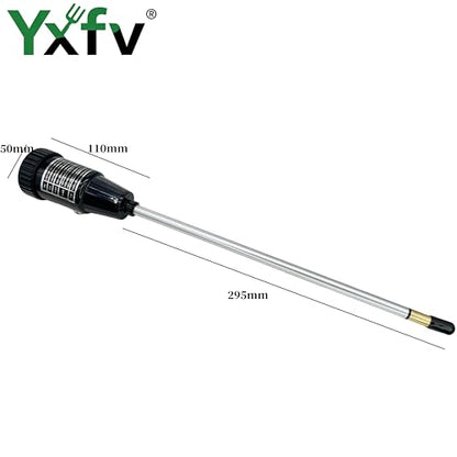 2-in-1 Soil pH Tester, No Battery Long Probe