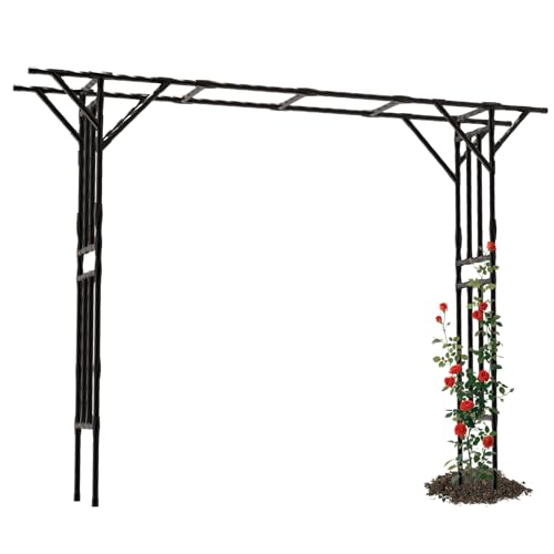Garden Arch Trellis - 141" L x 106" H Supersize Flattop Garden Arch - size: Length:141"-25MM