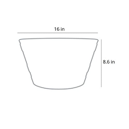 The HC Companies Whiskey Barrel Planter - Decorative Garden Pots - Indoor & Outdoor Resin Planters - Weather-Resistant Planting Pots (16” Aged Oak)