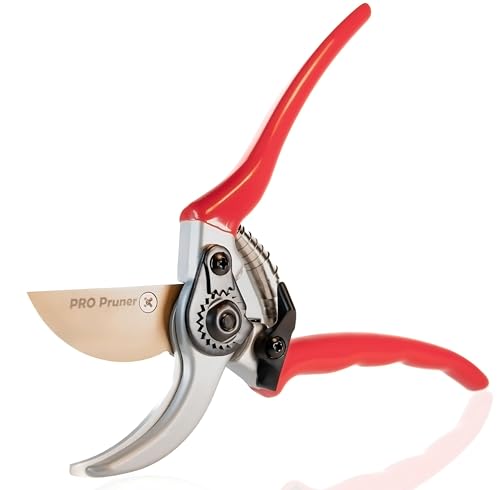 Premium Garden Shear Pruners – Premium Titanium-Coated SK5 Steel Pruning Scissors for Plants, Trees, Shrubs, Flowers | Heavy Duty Clippers, Clean Cut, Rust Resistant.