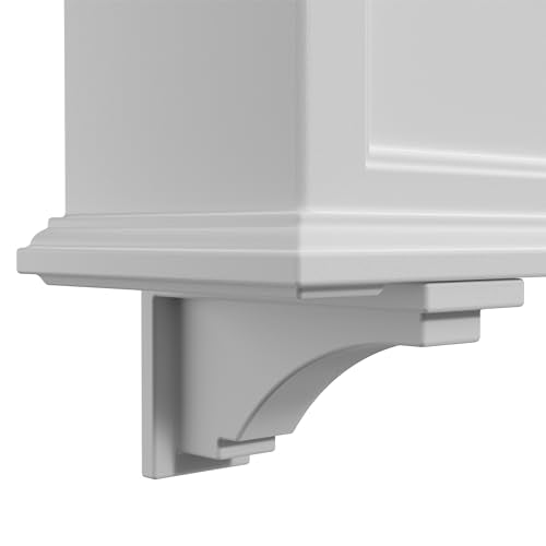 Mayne Inc Fairfield Decorative Brackets, White, 2 Count (Pack of 1) - color: White