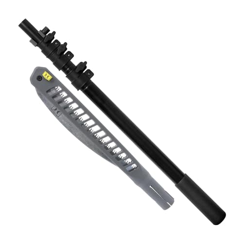 Hawk Ranger 8ft Pole Saw with 11" High Carbon Steel SK5 Blade & Lightweight Aluminum Pole | Extendable Rugged Corrosion-Resistant Folding Hand Saw for Tree Trimming