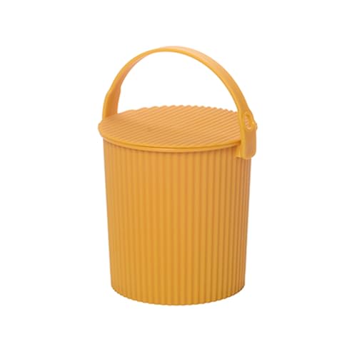 Hachiman Micro Bucket, 0.18 Gallon Heavy Duty Bucket with Lid & Handle - color: Mustard, size: Micro