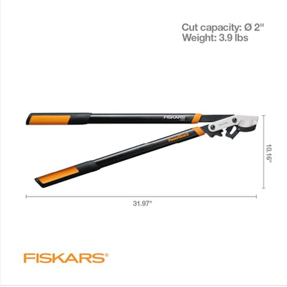 Fiskars 32” PowerGear2 Garden Bypass Loppers, 2" Cut Capacity Tree Trimmer - style: 32 in
