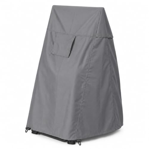 Hose Reel Cart Cover for Outdoor Ventilated Buckle Fit Cover - color: Medium - Hose Reel Free Standing Cover