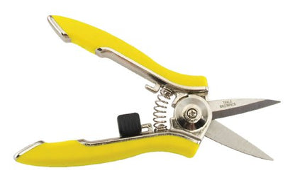 Dramm ColorPoint Stainless Steel Compact Garden Pruning Shears, Hand Pruner, Garden Clippers, with Heavy Duty Blade and Easy grip Handle, Yellow - color: Yellow, style: Fine