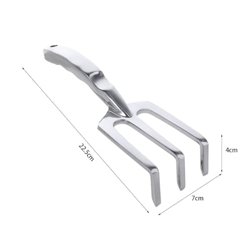 Vctitil Garden Hand Cultivator Rake Aluminum Alloy Soil Loosening Tool for Gardening and Leaf Gathering