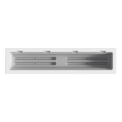 Mayne Fairview 48in Self-Watering Rectangular Window Box Planter, White - color: White, size: 48in