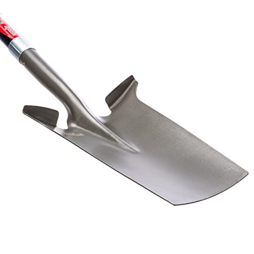 Radius Garden 25111 Pro-Lite Ergonomic Carbon Steel Spade, Red - style: Spade