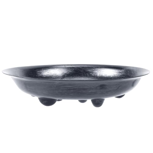 4 Pack Heavy Duty Black with Silver Plastic Plant Saucer Sturdy Pot Tray Plant Drip Trays Drip Trays for pots,Plant Water Catcher Tray,Plant Pot Saucers (8 INCH) - color: Silver, size: 8 inch
