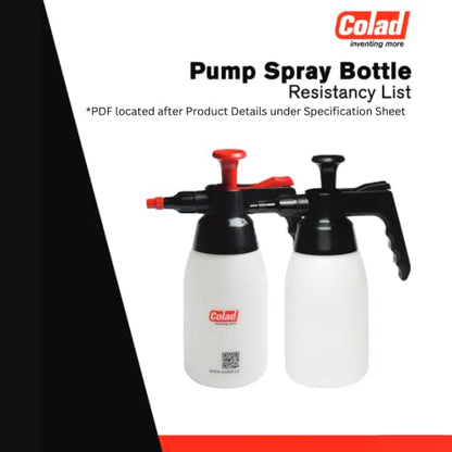 Colad 1000ml EPDM Pump Sprayer (Check Chemical Resistance List for Compatible Chemicals) - color: 1000ml EPDM Pump Sprayer