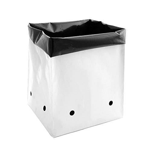 Hydro Crunch D94002116-25PC 7 Gal. B&W Pe Grow Bag Set (25 Pack), Black/White - size: 7 Gal (25-Pack)