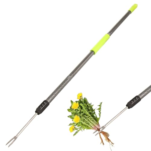 Weed Puller Tool,48" Long Handle Weeder Puller Tool with Soft Grip