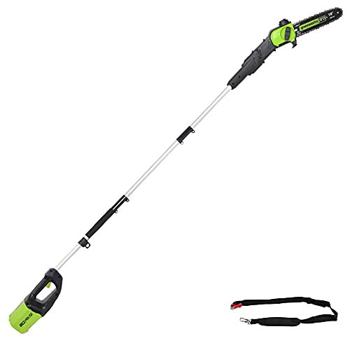 Greenworks 80V 10" Cordless Polesaw (Great For Pruning and Trimming Branches / 75+ Compatible Tools), Tool Only - size: 80V 10" Brushless Gen 1 (Tool Only)