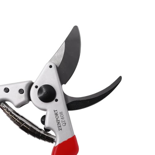 Zenport QZ408-3PK of Pruners, 8.5-inch Angled Head, Ergonomic Forged Bypass Pruner, 3-Pack