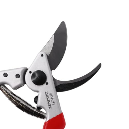 Zenport QZ408-3PK of Pruners, 8.5-inch Angled Head, Ergonomic Forged Bypass Pruner, 3-Pack
