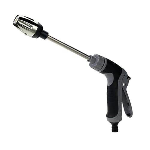 High Pressure Extension Wand Car Wash Sprinkler 360 Rotating Spray Modes Garden Hose Nozzle for Car and Garden Watering - color: Black