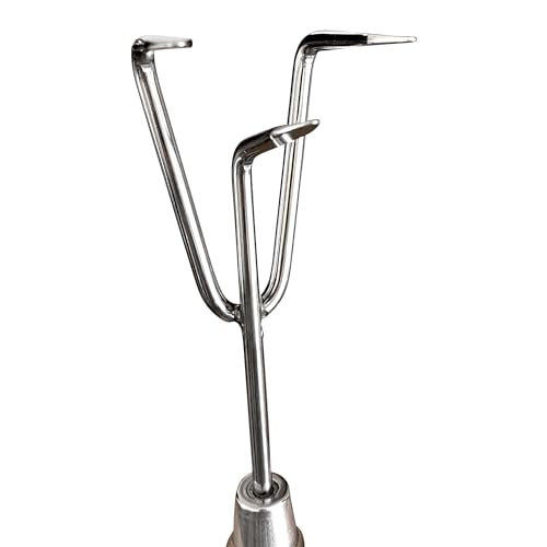 Garden Guru Eco Hand Cultivator Rake Tiller Tool- 100% Recycled Stainless Steel - Rust Resistant - FSC Certified Wood Ergonomic Handle - Great for Gardening Cultivating Loosening Weeding - size: 1Pack