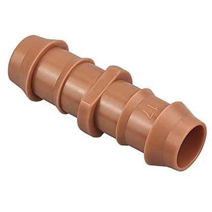 21-Pack Drip Irrigation Universal Barbed Coupling Fitting, Barbed Connectors for 1/2" Drip Tubing - style: 21P-Coupling