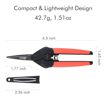 LIVINGO Garden Pruning Shears 2 Pack with Sharp Stainless Steel Blades