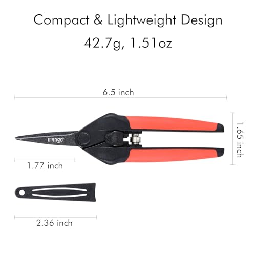 LIVINGO Garden Pruning Shears 2 Pack with Sharp Stainless Steel Blades