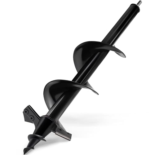 Auger Drill Bit for Planting - 4"X16" Heavy-Duty Auger Post Hole Digger for Fence - 3/8" Hex Drive Drill - size: 4"X16"(Upgraded)