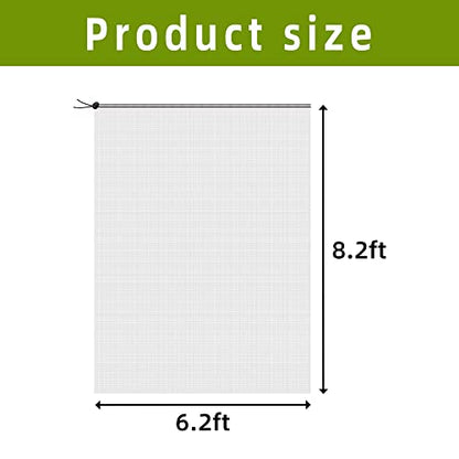 PURPLE STAR 1N 6.2 x 8.2 Feet Insect Bird Barrier Netting Mesh with Drawstring, Garden Bug Netting Plant Cover for Protect Plant Fruit Flower from Insect Bird - color: 6.2x8.2 Ft