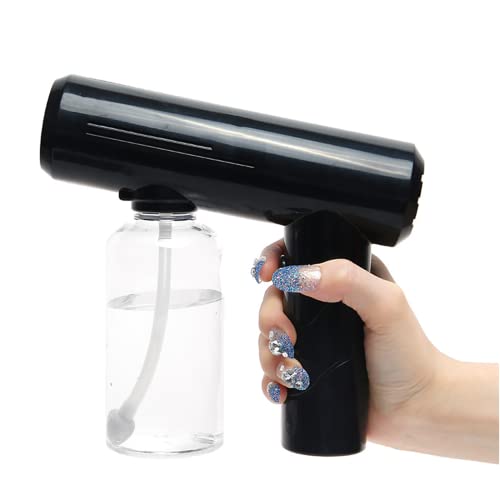 Mini Disinfectant Atomizer Fogger Alcohol Nano Spray Gun 8.8 OZ Black - color: B1