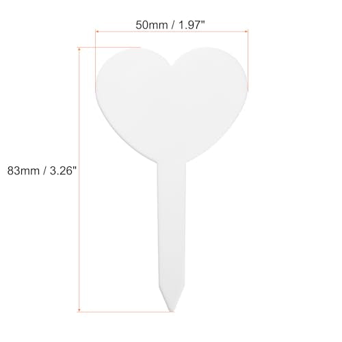HARFINGTON 150pcs Plastic Plant Labels 3.26" x 1.97" Reusable Waterproof & Sun-Proof Garden Tags for Nursery Potted Herbs Flowers, White - color: White