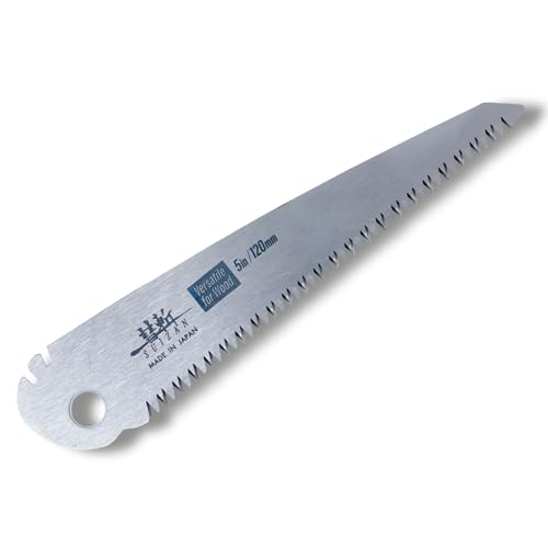 SUIZAN Replacement Blade for Folding Hand Saw 4.7" Versatile Wood - size: 4.7 Inch (120mm), style: 4.7 Inch (120mm) Replacement Blade Versatile for Wood