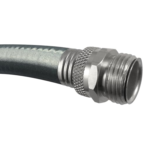 Flexon Supreme Duty 5/8" x 50-Foot Heavy-Duty Garden Hose – Kink-Resistant, High Burst Strength, Crush-Proof Brass Fittings, Ideal for Landscaping and Job Sites - size: 50 FT