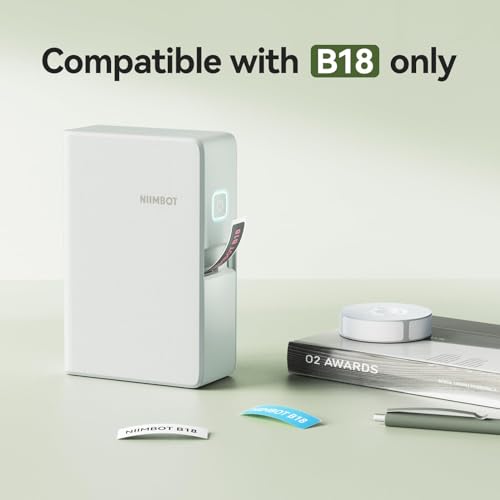 NIIMBOT Thermal Transfer Labels 0.55''x1.18'' for N1(B18) Label Maker - color: 0.55''×1.18''-white