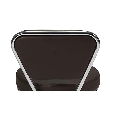 MAYAKOBA Dayton Garage Rolling Seat (Coffee) Pneumatic, Short Stool with Adjustable Height 13"-15", Perfect for Garage Task, Home Cleaning, Bathroom Short Seat, Technician Task - color: Coffee